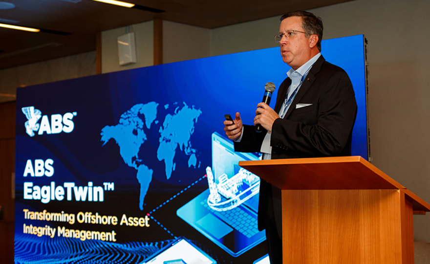 ABS at OTC Brasil 2025 in Rio de Janeiro, Brazil. Matthew Tremblay; ABS Vice President, Global Offshore Markets. (Image credit: ABS)